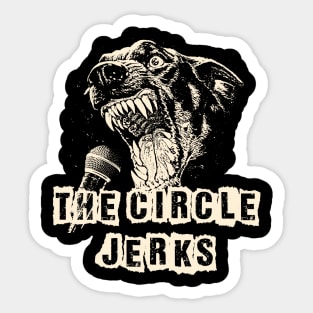 circle jerk ll scream Sticker